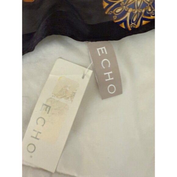 VTG Echo Silk Sheer Christmas Holiday Ornaments Scarf 11x52 Quiet Luxury NOS - Picture 2 of 12